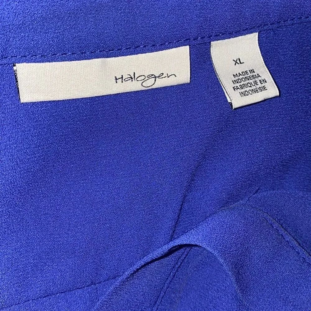 ✨ Halogen button down royal blue blouse ✨ - Picture 4 of 5